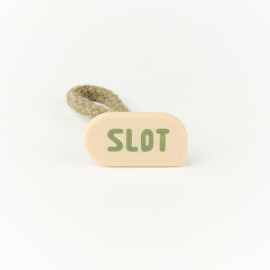 Short green rope Slot Beige