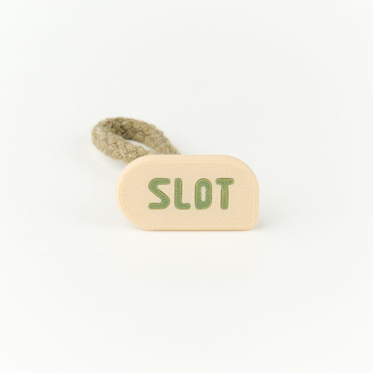 Short green rope Slot Beige