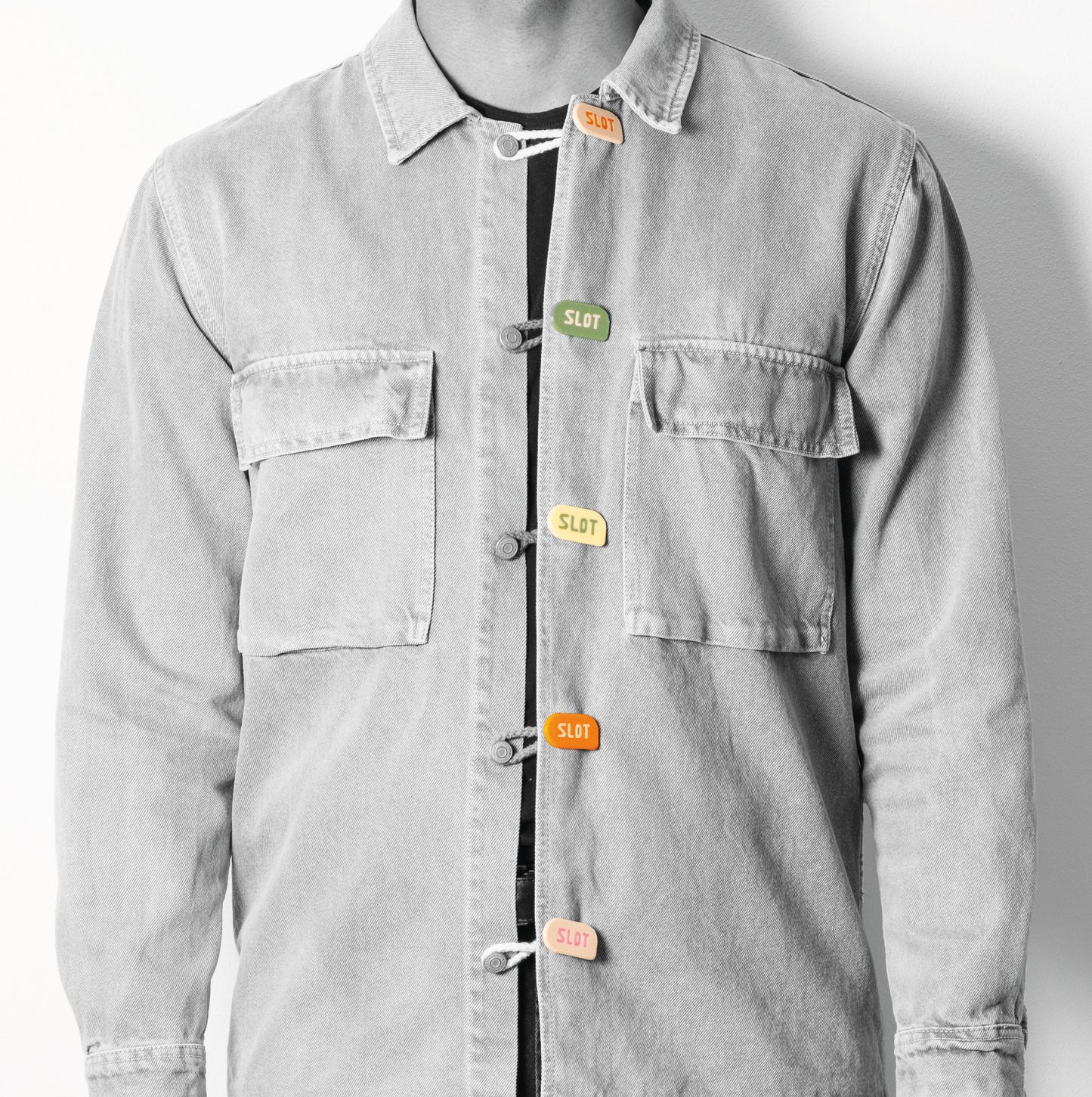 Short blue rope Slot beige